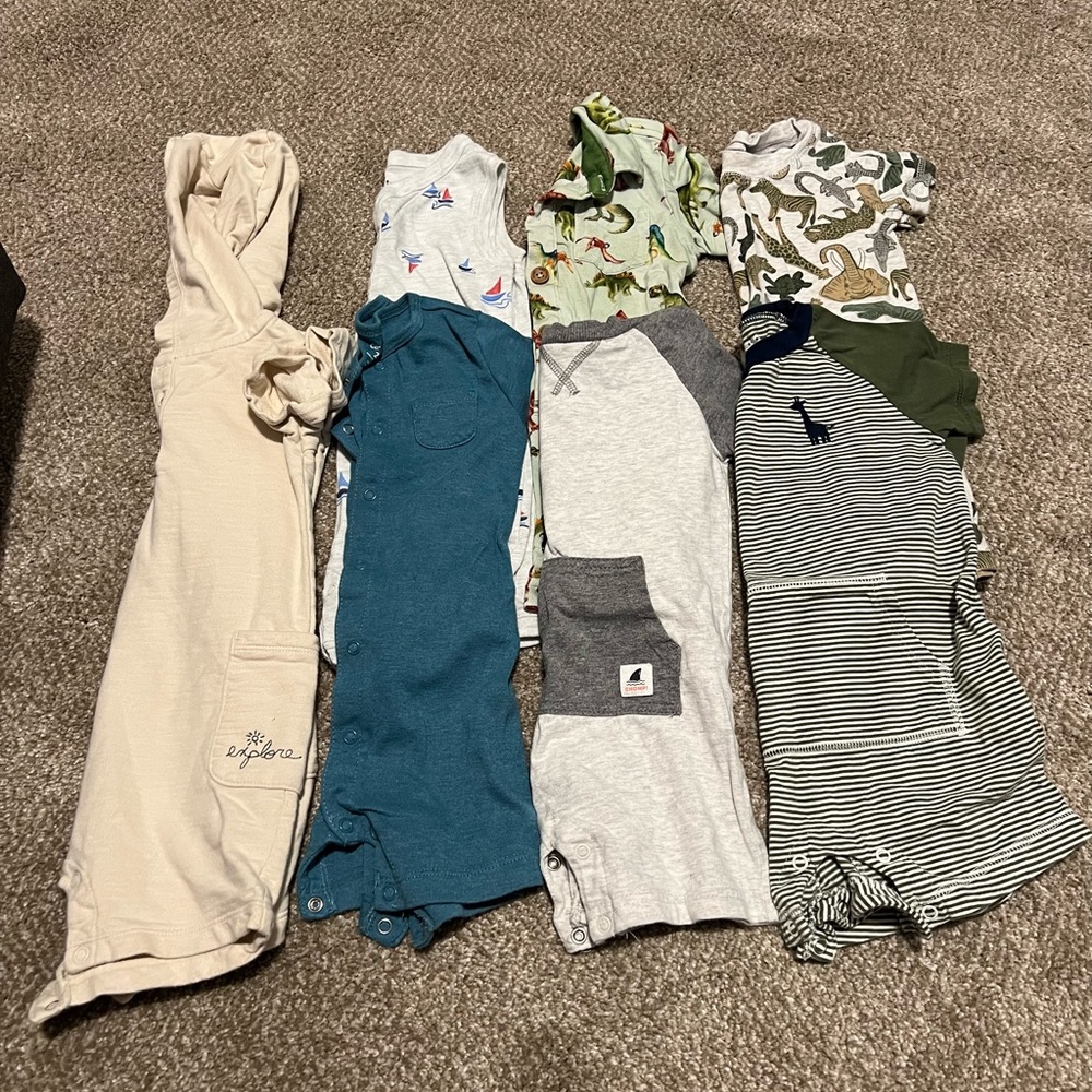 Colorful Baby Onesies and Rompers Set